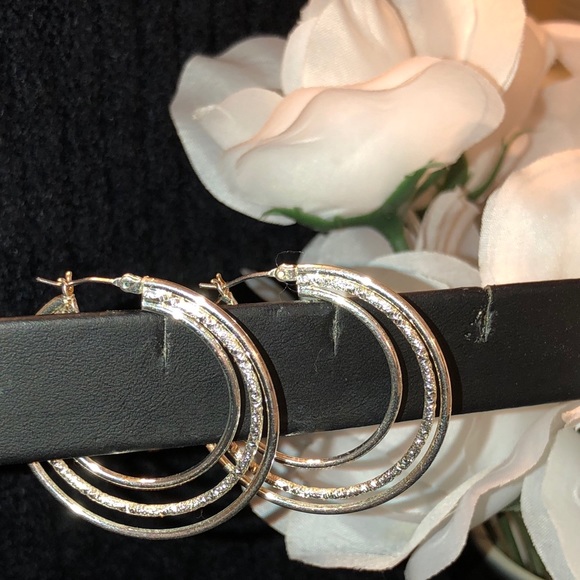 Sterling Silver Hoops - Picture 7 of 7